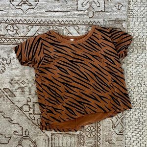 Rylee & Cru tiger stripe tee 12-18 mos